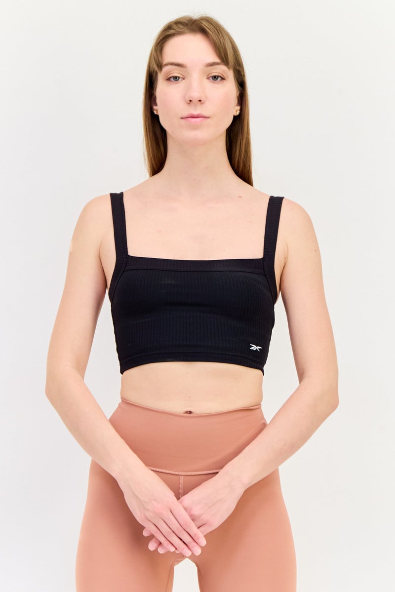 Reebok Women Sportswear Fit Sleeveless Training Tank Top, Black  - Image 1