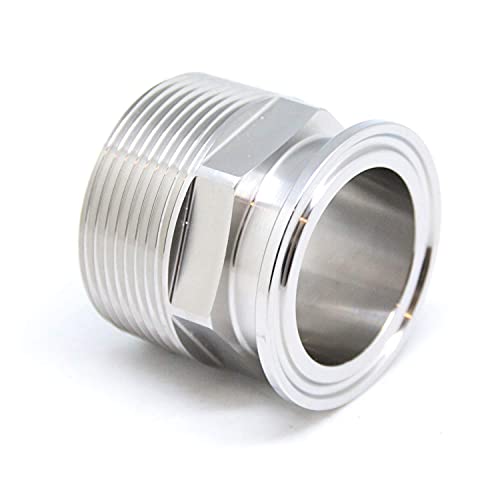 QiiMii 1.5" Tri Clamp Adapter to 1.5" MNPT Thread Ferrule Hexagonal Sanitary Pipe Fitting - Image 5