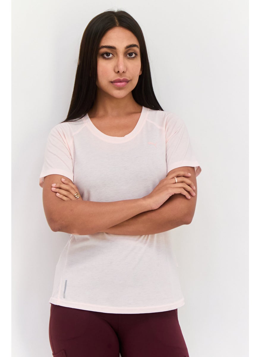 PUMA Women Sportswear Fit Short Sleeve Training Top, Light Pink  - Image 1