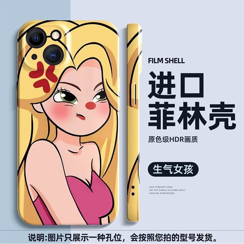 Filin Anime Girls Apple 16Promax Phone Case iPhone14 Protective Case 12mini Couple 15plus - Image 4