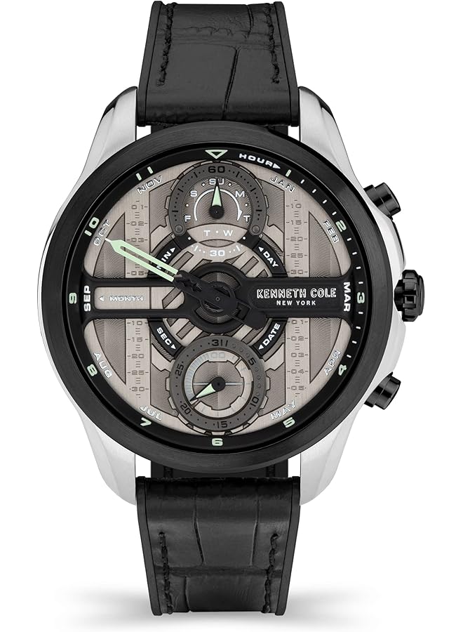 Kenneth Cole Gents Wrist Watch Kcwgo2125504 Silver - Image 3