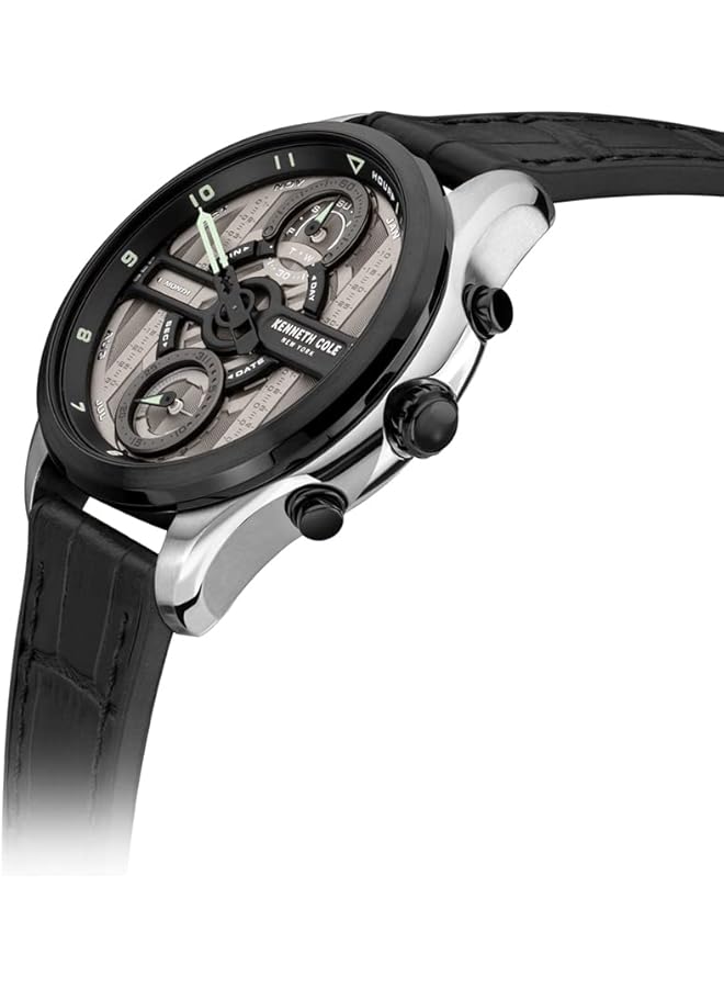 Kenneth Cole Gents Wrist Watch Kcwgo2125504 Silver - Image 2