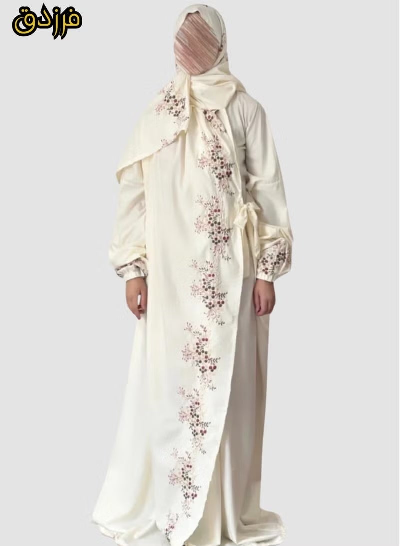 Farazdaq Wide and comfortable women's prayer sheet, excellent cold material - Image 1