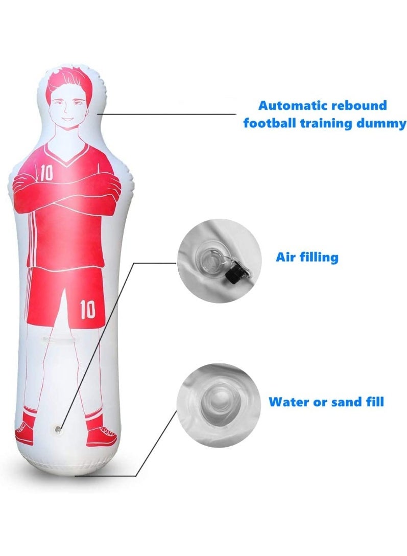 دمية كرة قدم قابلة للنفخ، حارس مرمى، مانيكان هوائي، ركلة حرة، جدار مدافع، كرة قدم للتدريب - Image 2