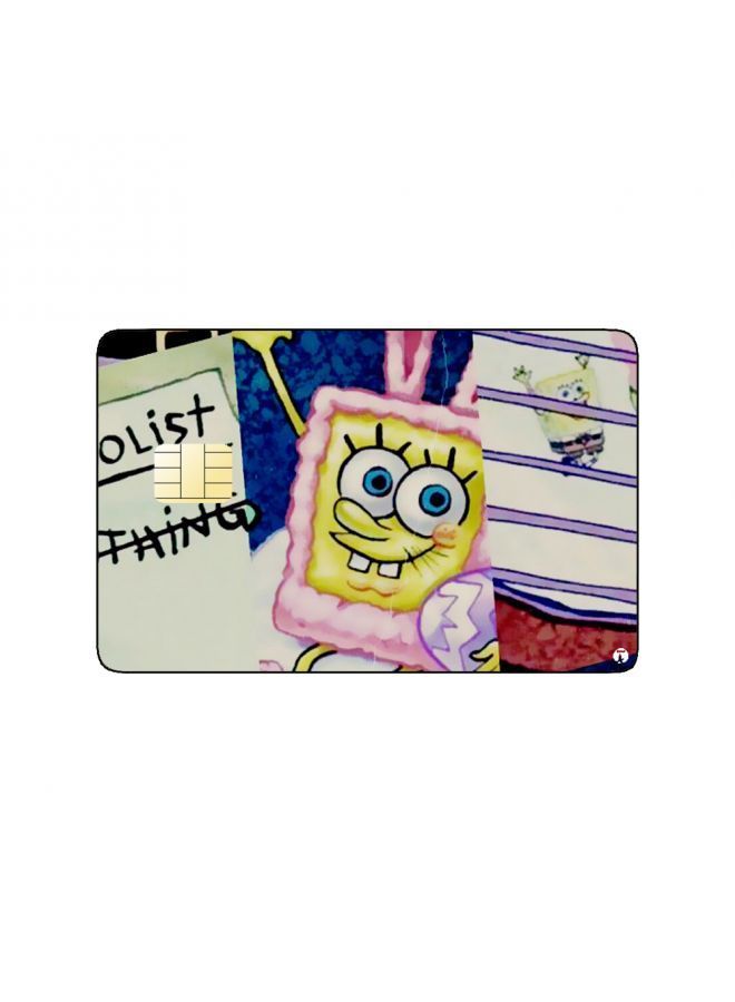 RKN PRINTED BANK CARD STICKER Animation Spongebob Squarepants By Nickelodeon - Image 1