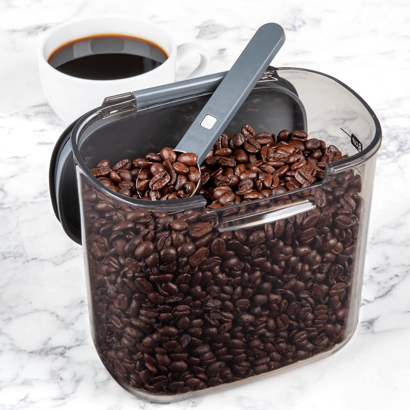 Progressive International ProKeeper+ Clear Plastic Airtight Food Baker's Kitchen Storage Organization Container Canister Set with Magnetic Accessories, 2- Piece Set (Coffee 2-Quart) - Image 3