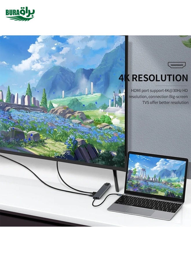 10 in 1 USB-C / Type-C Iinterface Docking Station Multi-function HUB