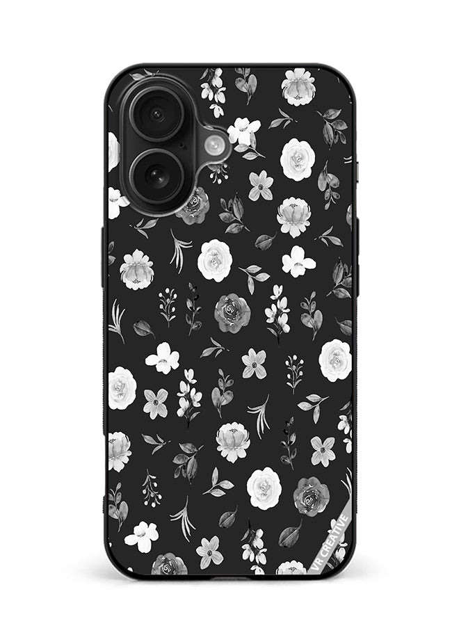 Protective Case Cover For Apple iPhone 16 Flower Design Multicolour