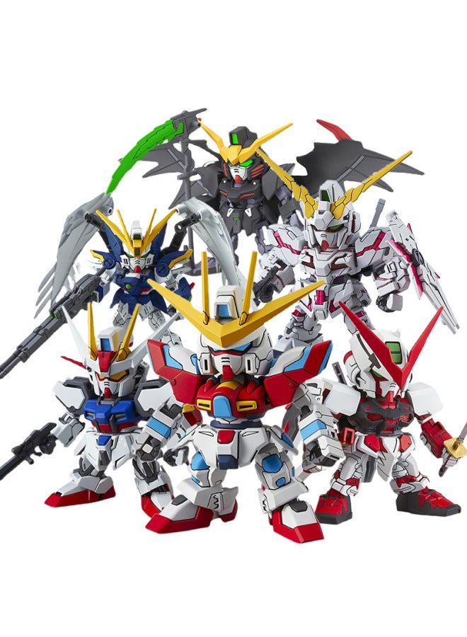Genuine Goods Wandai Assembled Gundam Model SDEX BB Warrior Yuanzu Unicorn Forced Attack Free Destiny Death Q Version-Color:Create Attack 59254