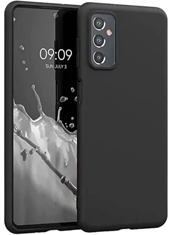 Protective Cover For Samsung Galaxy M52 , Slim Fit Soft Back TPU Case Flexible Silicone Cover Compatible For Samsung Galaxy M52 - Black