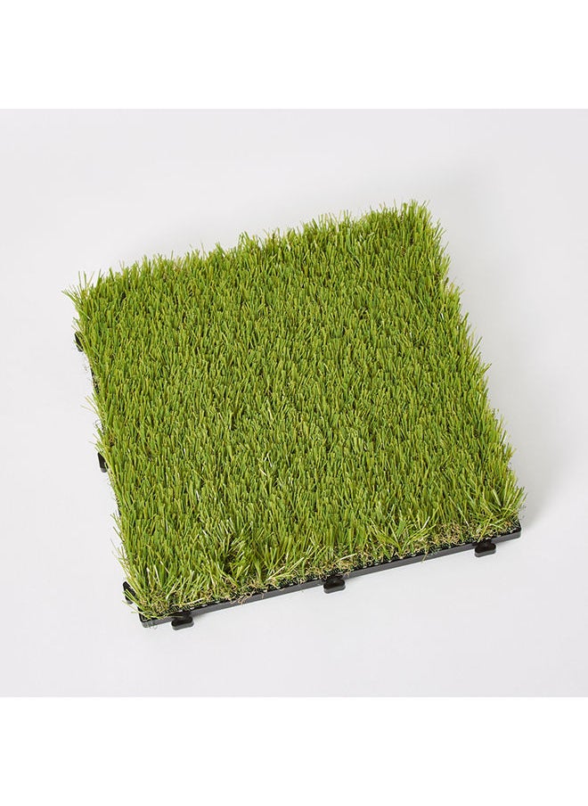 Home Box - 9-Piece Meadow Essential Artificial Grass Tiles Set 30x30cm - Image 1