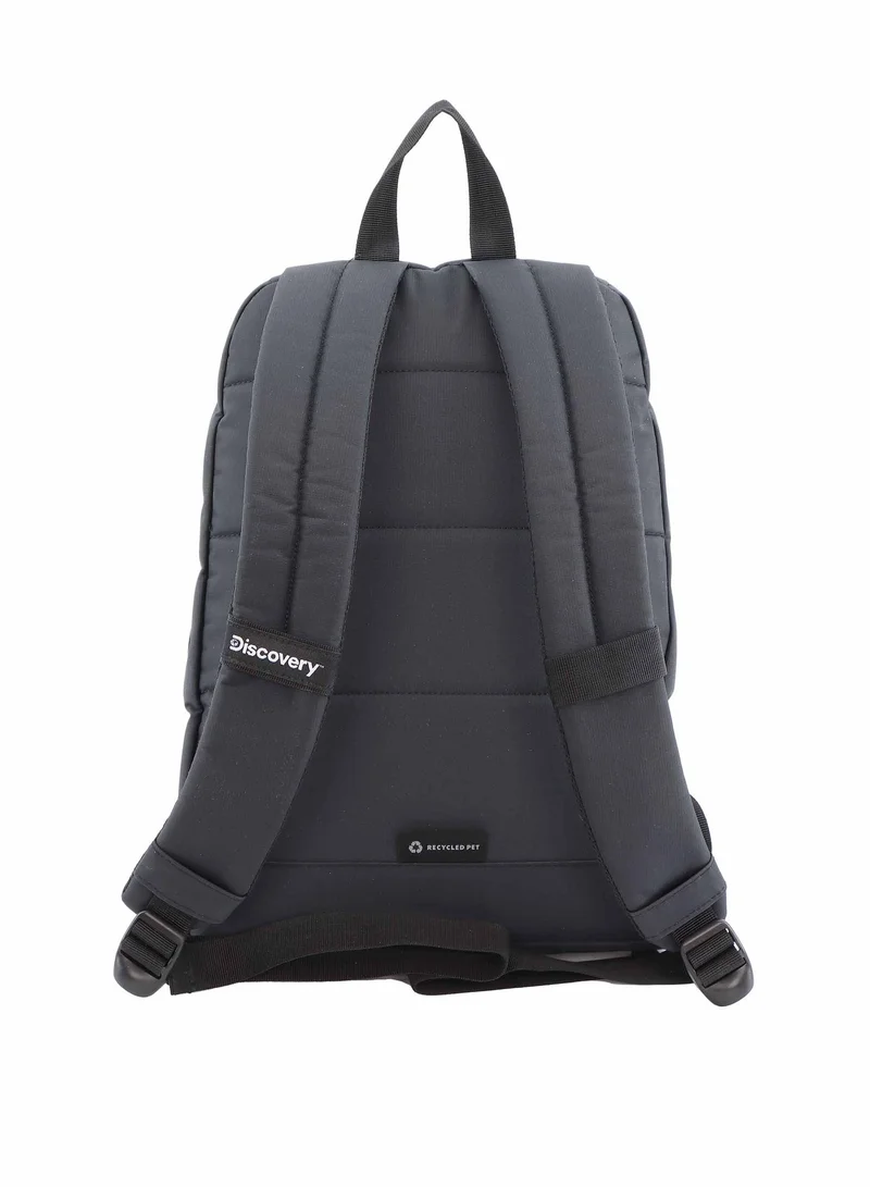 Discovery Black Discovery SHIELD RPET Polyester Urban Backpack Black, Durable Water Resistant Causal Daypack With Padded RFID Pocket, Outdoor Travel Business Bag For Men And Women.  | Best Price UAE