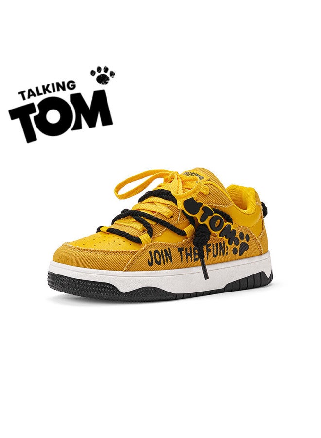 Talking Tom Uni High-value Daily Bread Shoes Thick-soled Commuting Casual Trendy Shoes Electric Mother Yellow Size 43 - Image 3
