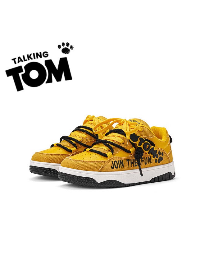 Talking Tom Uni High-value Daily Bread Shoes Thick-soled Commuting Casual Trendy Shoes Electric Mother Yellow Size 43 - Image 2