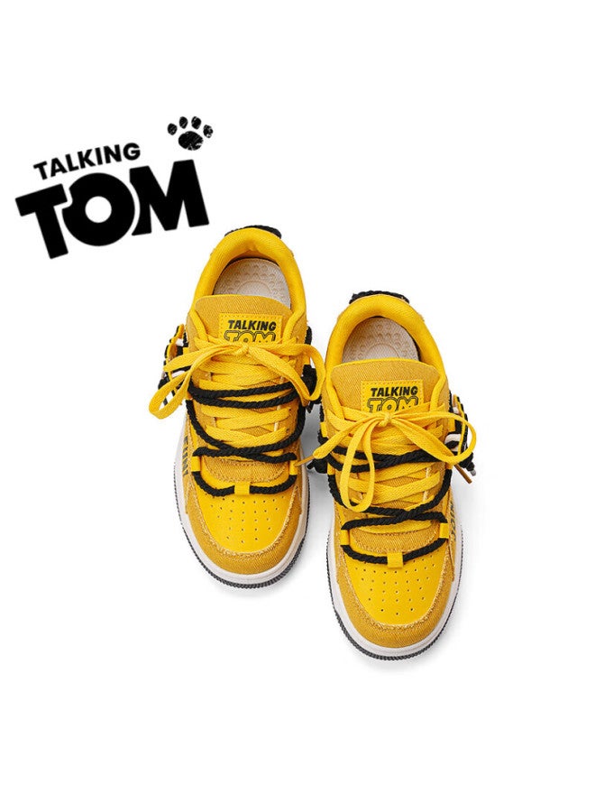 Talking Tom Uni High-value Daily Bread Shoes Thick-soled Commuting Casual Trendy Shoes Electric Mother Yellow Size 43 - Image 5