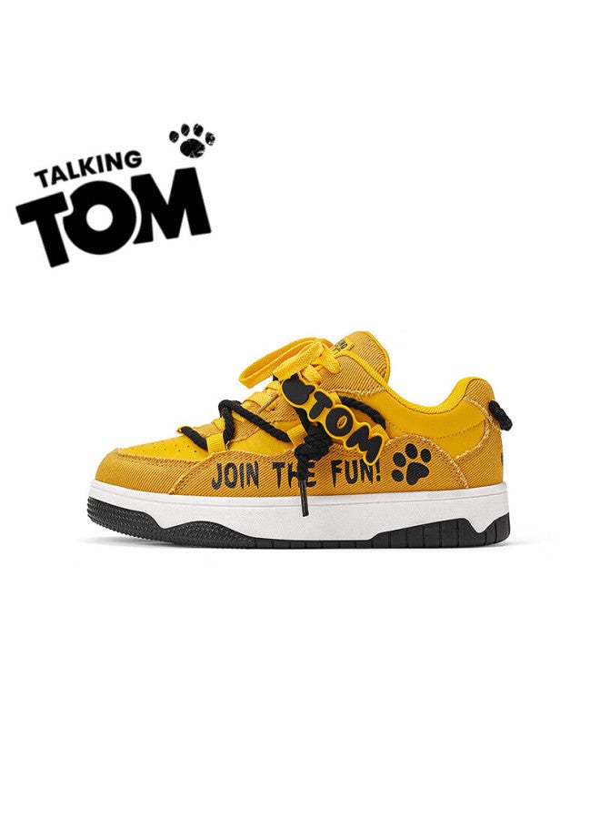 Talking Tom Uni High-value Daily Bread Shoes Thick-soled Commuting Casual Trendy Shoes Electric Mother Yellow Size 43 - Image 4