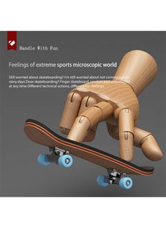 Generic Finger Skateboard, Alloy Mini Skateboard Deck with Pro Fingerboard Tools and Bearing, Pressure Gifts for Children Teens Adults (Black Wheels)  - Image 2