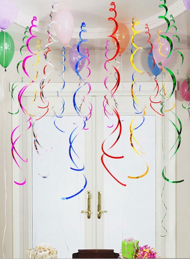 Aimto زينة عيد ميلاد Aimto Black 21 Party Swirl - زينة معلقة على السقف من رقائق معدنية لحفلات عيد الميلاد الحادي والعشرين والذكرى السنوية الحادية والعشرين - عبوة من 20 قطعة - Image 3
