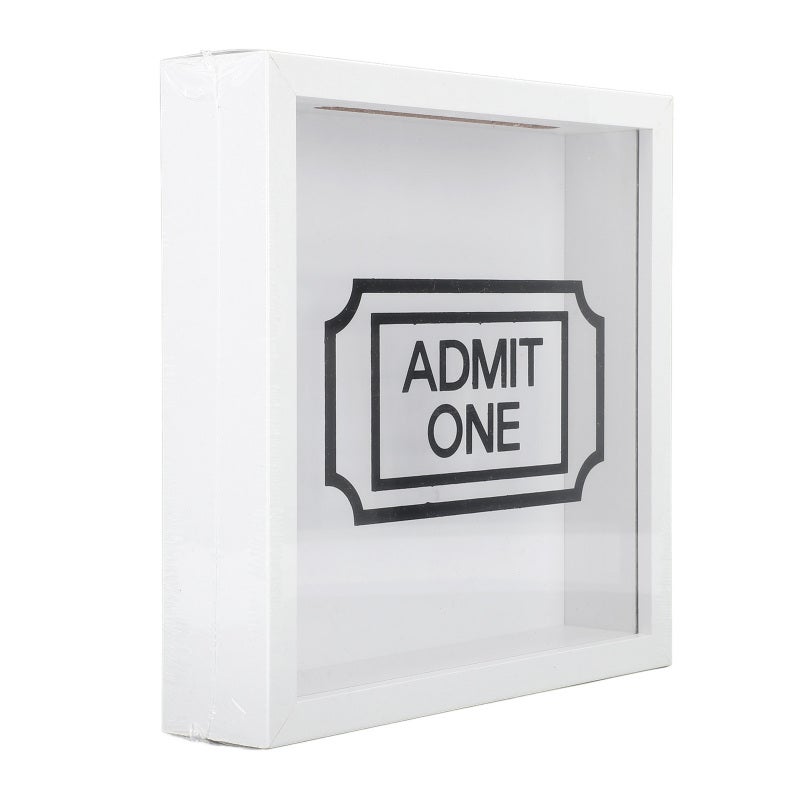 Ticket Shadow Box: Durable Board Construction - Compact Spacious Design Ticket Frame for Home Office Travel Memento Storage - Image 3