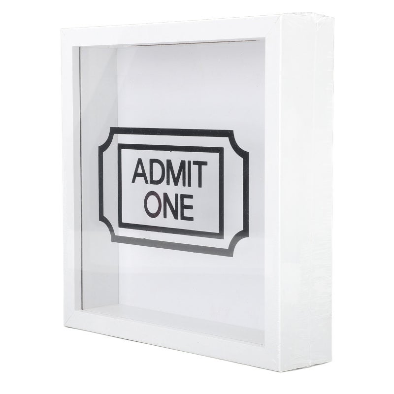 Ticket Shadow Box: Durable Board Construction - Compact Spacious Design Ticket Frame for Home Office Travel Memento Storage - Image 2