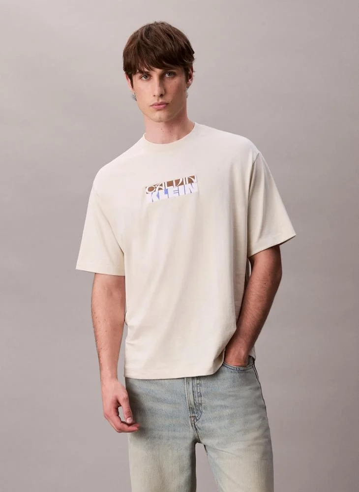 Calvin Klein Jeans Block Logo Graphic Relaxed T-Shirt