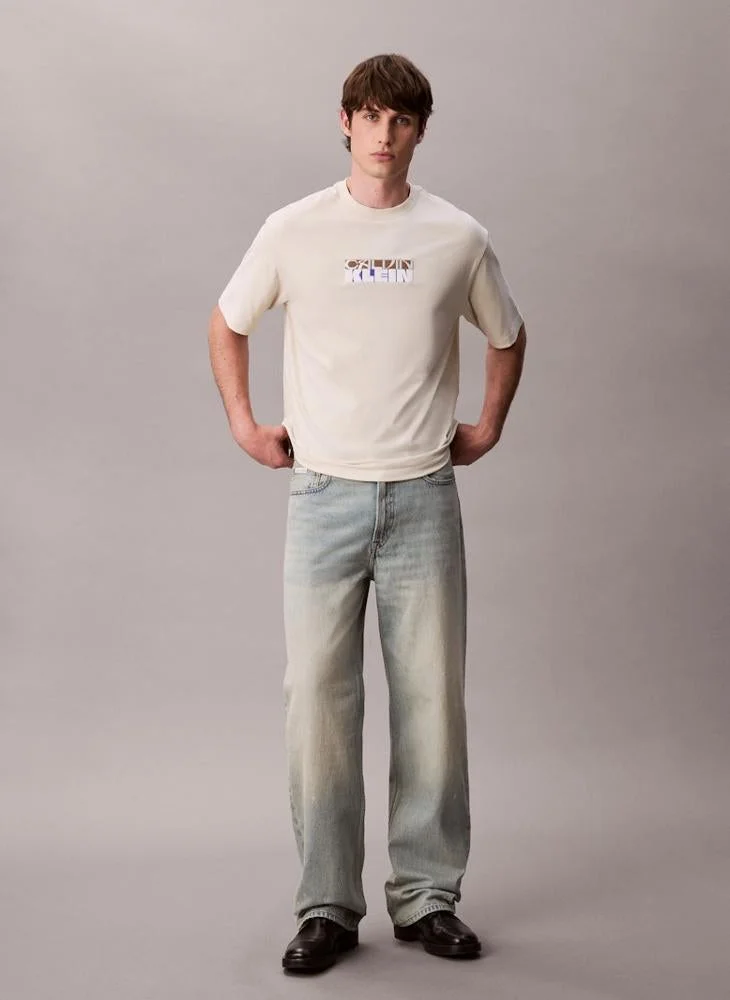Calvin Klein Jeans Block Logo Graphic Relaxed T-Shirt