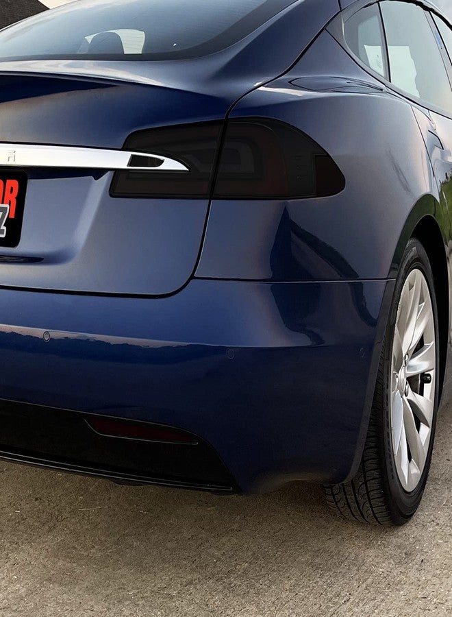 SlickMod PreCut Vinyl Smoke Tint for 2012-2021 Tesla Model S Tail Light & Reflector (1. Full Taillight, 20% Dark Smoke) - Image 3