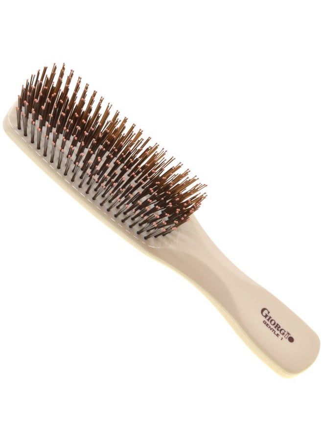 Giorgio Giorgio Gentle Detangler Brush for Men - Dual Length Bristles for Fine and Thick Hair, Scalp Massager, and Travel Detangling Brush for All Hair Types  - Image 1