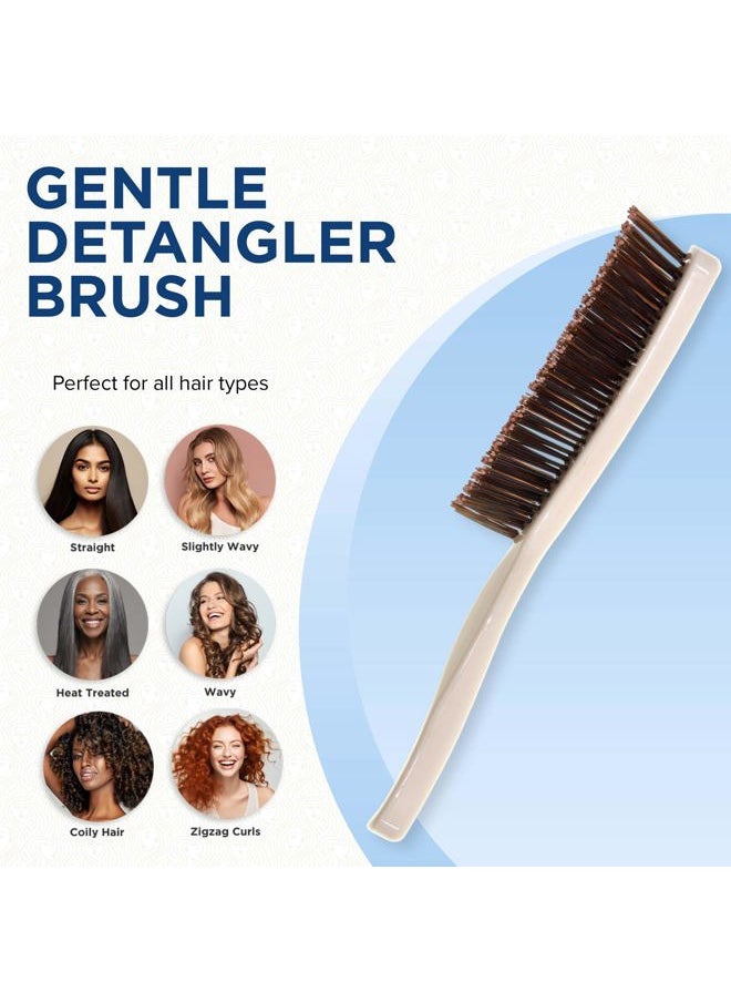 Giorgio Giorgio Gentle Detangler Brush for Men - Dual Length Bristles for Fine and Thick Hair, Scalp Massager, and Travel Detangling Brush for All Hair Types  - Image 5