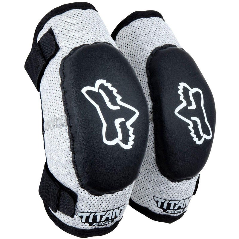 Fox Racing PeeWee Titan Youth Off-Road Motorcycle Elbow Guard - Black/Silver / One Size - Image 2