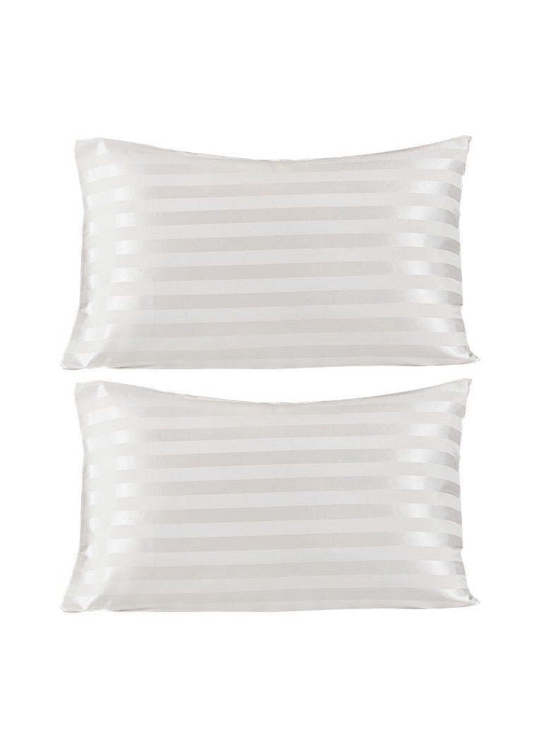 2 Pcs Satin Body Pillow Cover Soft and Breathable Body Pillow  - Image 1