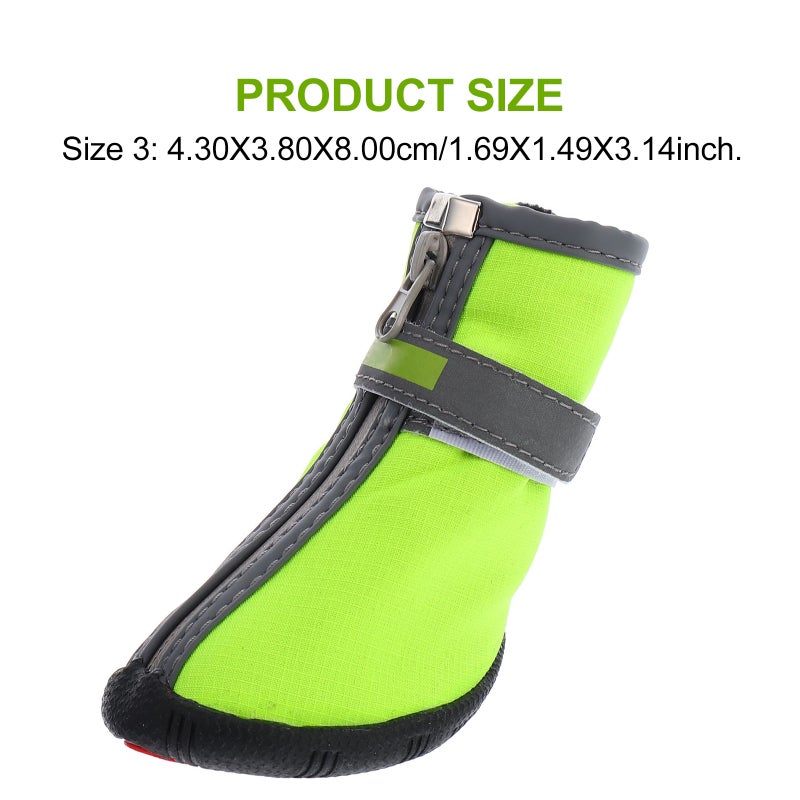 2 Pairs Pet Short Shoes Dog Snow Boots Pet Snowshoes Winter Shoes for Outdoors - Image 3