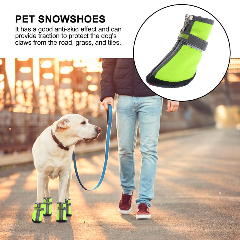 2 Pairs Pet Short Shoes Dog Snow Boots Pet Snowshoes Winter Shoes for Outdoors - Image 5