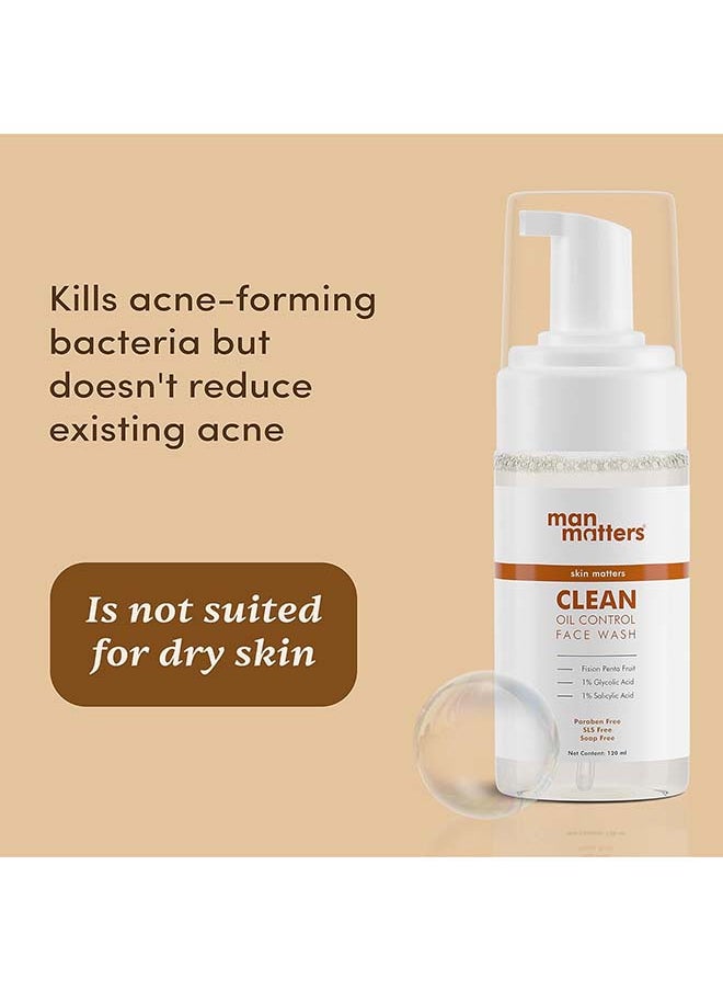 Man Matters - 1% Salicylic Acid Oil Control Face And Beard Wash Oil And Exfoliates Skin Gently - Image 1