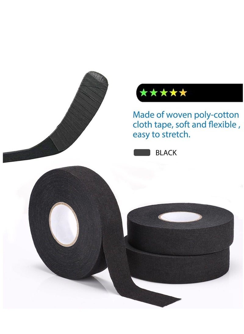 SYOSI Hockey Tape 1" x 27 Yard Adhesive Cloth Tape Hokey Stick Blade Handle Shaft Bat Sports Tape Non-Slip Grip Wrap for Ice Hockey Field Hockey Roller Hockey Lacrosse  - Image 5