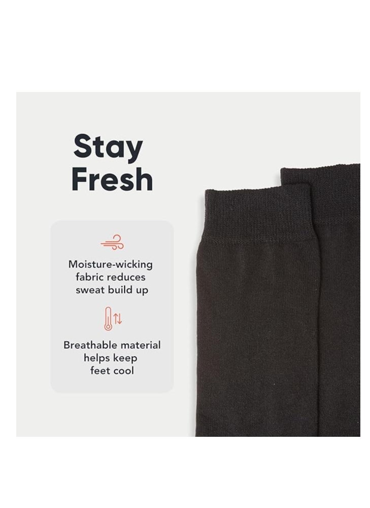 Generic - 10 Pairs Men's Socks Naturally absorb moisture, wick away sweat, while the fabric properties are breathable. - Image 1