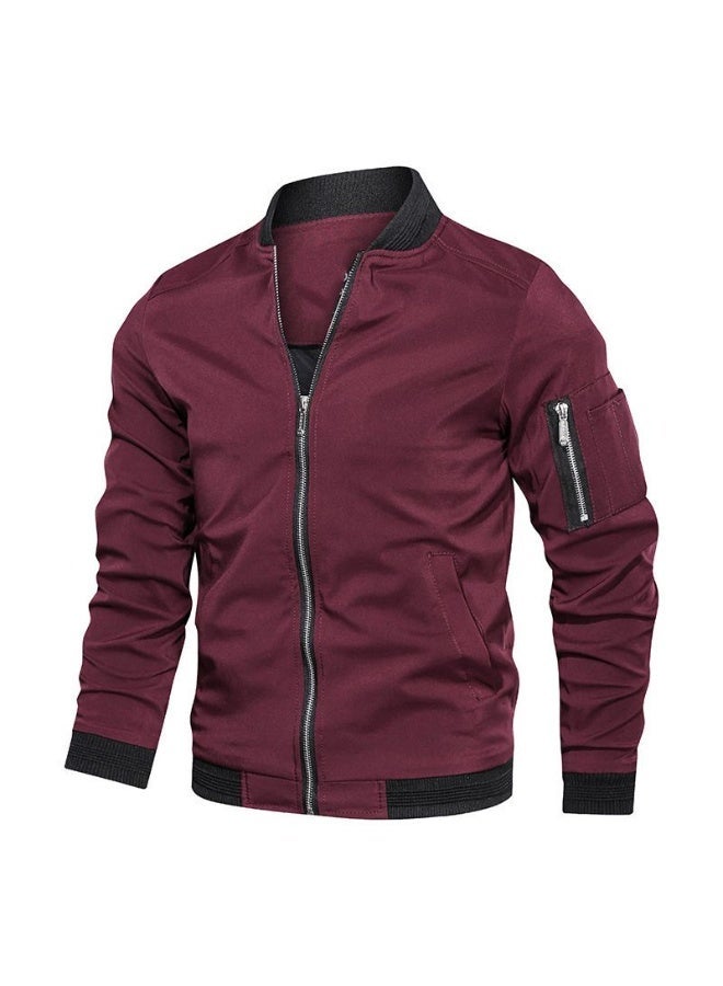 جاكيت بومبر خفيف الوزن للرجال بتصميم Slim Fit - معطف رياضي مريح للارتداء في الأنشطة الرياضية - Image 1