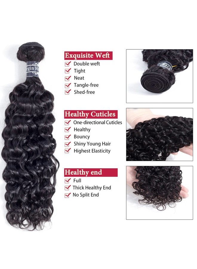 Amella شعر 8A برازيلية مجعدة 3 حزم (14 16 18 بوصة، 285غ) شعر بشري غير معالج 100% لون أسود طبيعي - Image 3