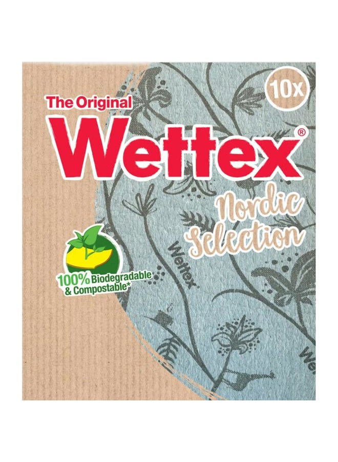 Wettex The Original Swedish Dishcloths for Kitchen 10 Pack Super Absorbent Sponges Kitchen Dishcloth - Replace Paper Towels - Modern Limited Edition - Image 1