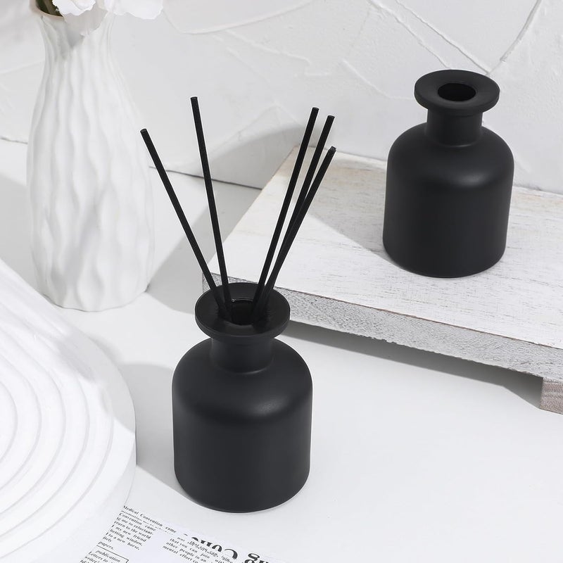 HANABASS 2 x Empty Glass Diffuser Bottles 5.07 oz Refillable Aromatherapy Container for Room Fragrance Diffuser Essential Oils DIY Replacement Reed Diffuser Set - Image 3