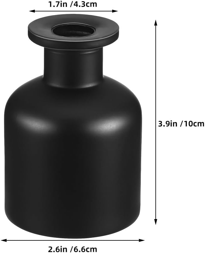 HANABASS 2 x Empty Glass Diffuser Bottles 5.07 oz Refillable Aromatherapy Container for Room Fragrance Diffuser Essential Oils DIY Replacement Reed Diffuser Set - Image 2