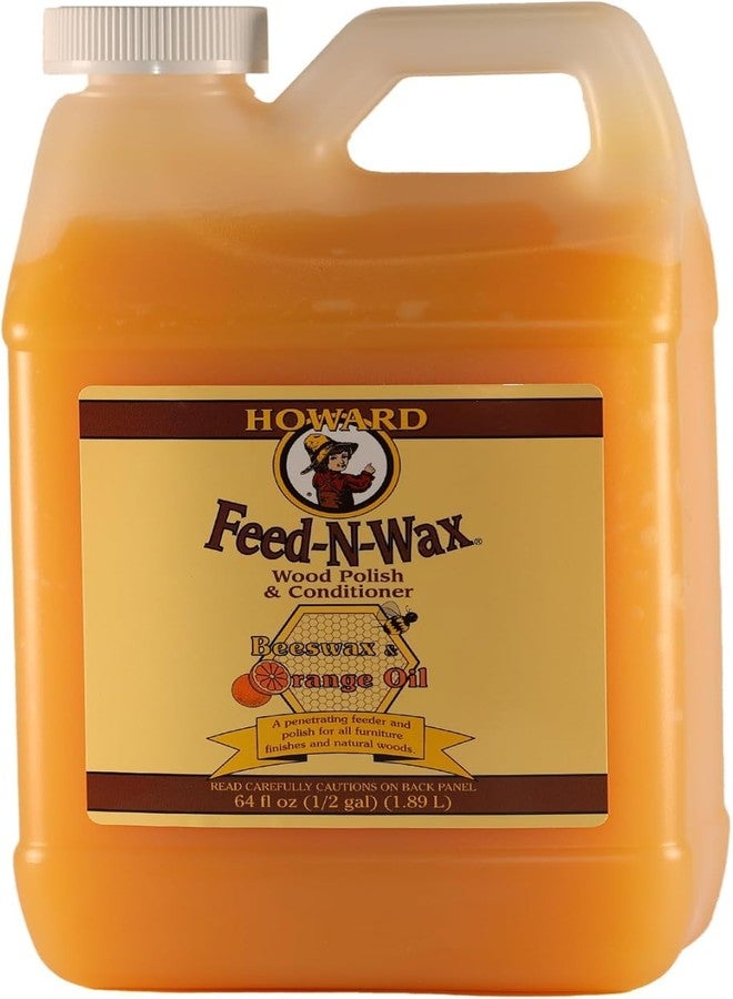 Howard Feed-N-Wax Wood Polish and Conditioner, 64-Ounce - Image 1