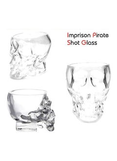 NIBEMINENT Crystal Skull Shaped Shot Glass Clear 75x50centimeter  - Image 3