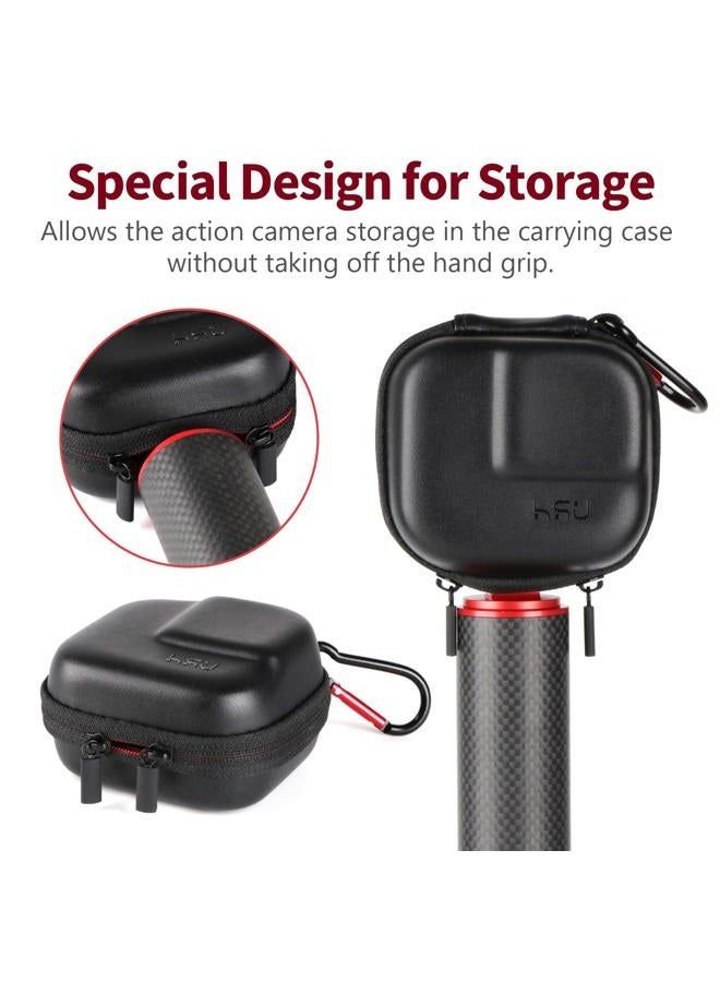 HSU Protective Case for GoPro Hero 13/12, Mini Carrying Case Compatible with GoPro Hero 11/10/9/8/7/6/5 Black, AKASO/Campark/YI Action Camera and More, Small Carrying Case - Image 5