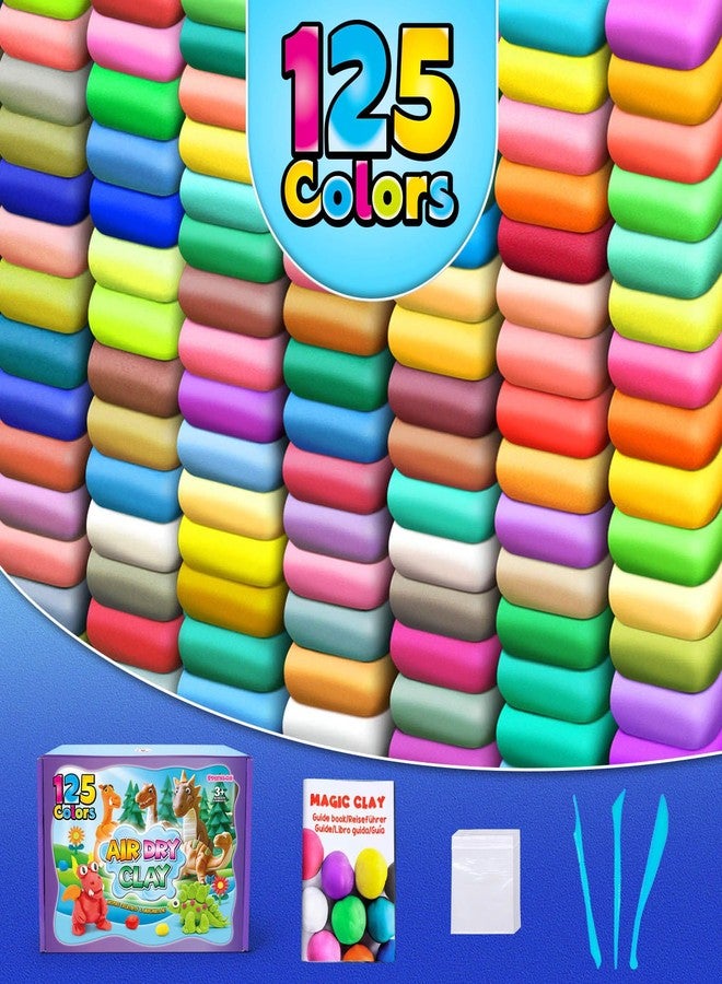 ESSENSON Air Dry Clay 125 Colors, Modeling Clay for Kids, DIY Molding Magic Clay, Gift for Kids - Image 2