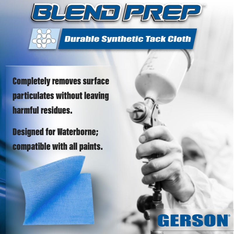 Gerson 12 Blend Prep Dry Tack Cloths 12 Pack - Tack Cloth for Removing Dust, Durable, 9"x18" - Image 4