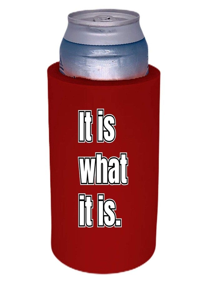 Coolie Junction It Is What It Is Thick Foam Can Coolie (Red, 2 Pack) - Image 1