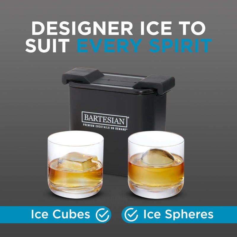 Bartesian Clear Ice Maker Mold - Compact Cube Icemaker Tray for Cocktail and Whiskey Glasses - Professional Home Bar Mixology Large Craft Slow Melting Ice Molds for Chilled Cocktails - Image 5