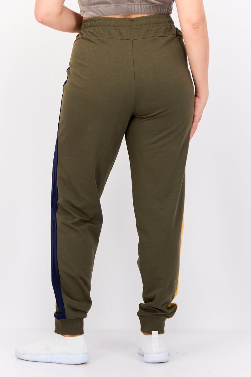 PUMA Women Slim Fit Outdoor Jogger Pants, Dark Olove  - Image 3