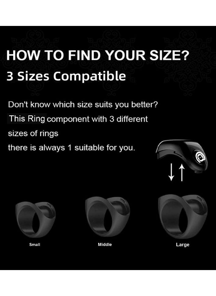 Generic Multifunctional Prayer Smart Ring, Lucky Ring, Tasbih Counter, Azan Alarm, Prayer Direction Guide, Digital Watch Ring, Tasbeeh Beads Ring, Electronic rosary, Forgiveness Ring, TBSoon Aladdin Treasure iQIBLA Zikr Ring  - Image 4